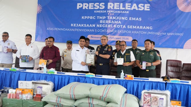 Bea Cukai Jawa Tengah Gagalkan Penyelundupan 90,2 Ton Kratom