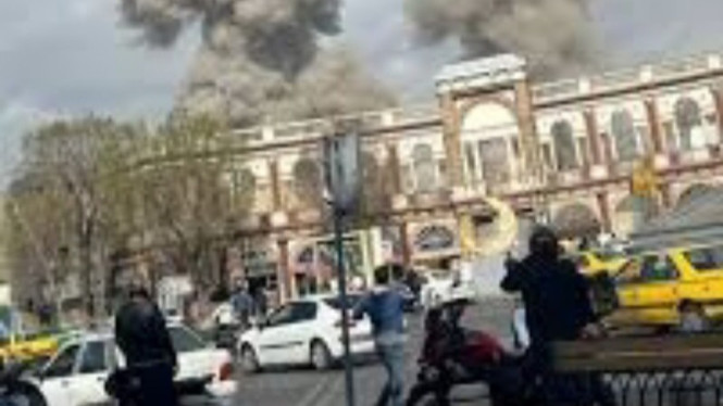 Potret serangan rudal Israel ke Iran