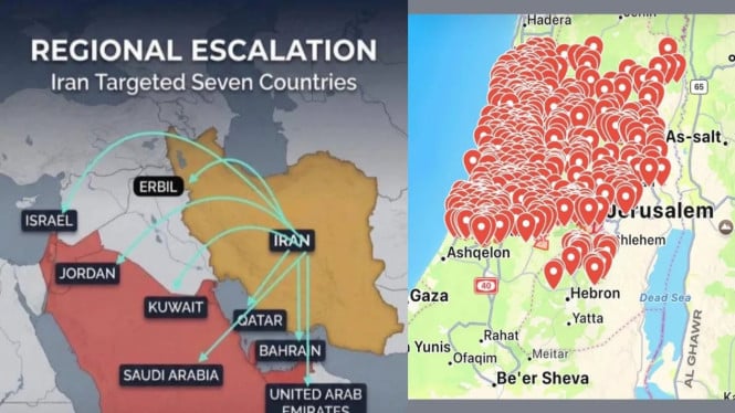 Rudal Iran guncang kawasan Teluk
