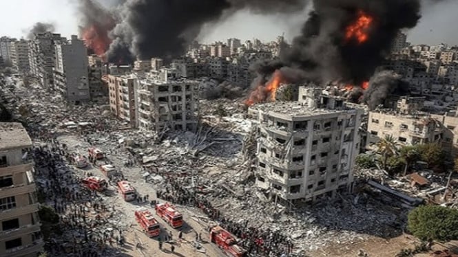 Penampakan Tel Aviv Israel usai dihantam rudal Iran