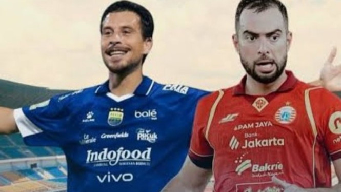 Potret pemain Persib dan Persija