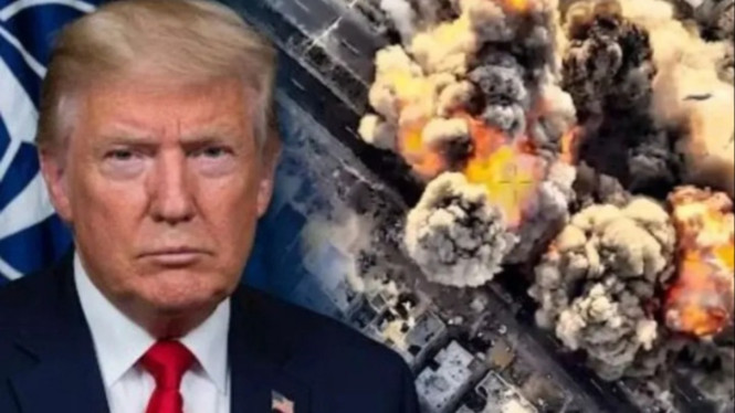 Potret Ilustrasi Presiden AS Donald Trump