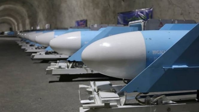 Penampakan stok rudal Iran di balik perang Israel Amerika