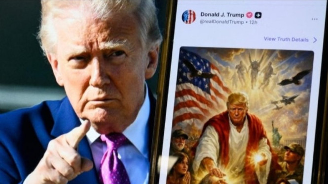 Potret unggahan Donald Trump yang bikin Heboh