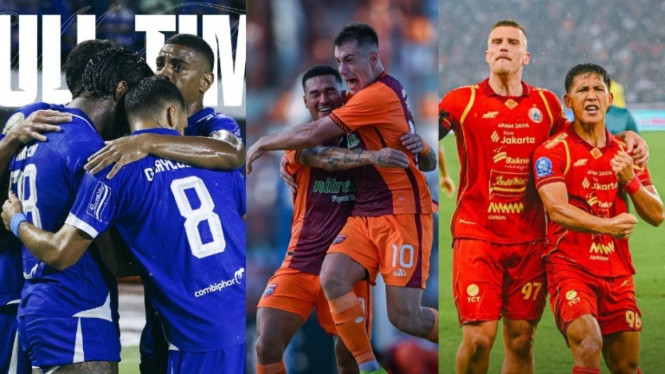 Persib, Borneo FC, dan Persija.