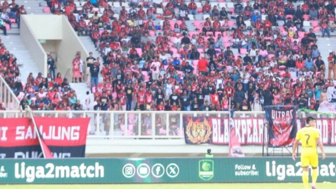 Pertandingan Pegadaian Championship 2025/26 di Stadion Lukas Enembe.