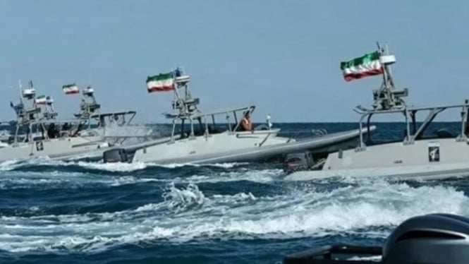 Ilustrasi militer Iran siaga di Selat Hormuz hadapi Amerika