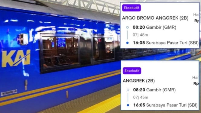 KA Argo Bromo Anggrek relasi Gambir - Surabaya Pasarturi pp.