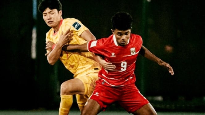 Timnas Indonesia U17 vs China U17 di Piala Asia U17 2026 Arab Saudi.