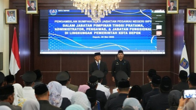 Pelantikan sejumlah pejabat ASN di Pemkot Kota Depok