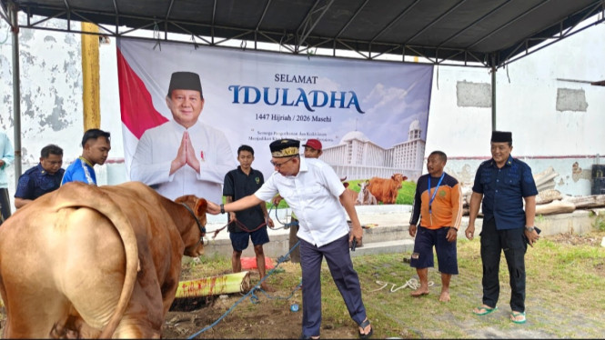 Penyembelihan hewan kurban di Lapas Surabaya