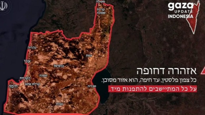 Iran minta warga di kawasan kependudukan Israel ini segera mengungsi