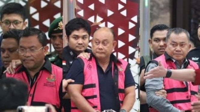 Potret ketiga tersangka kasus dugaan korupsi tata kelola MBG
