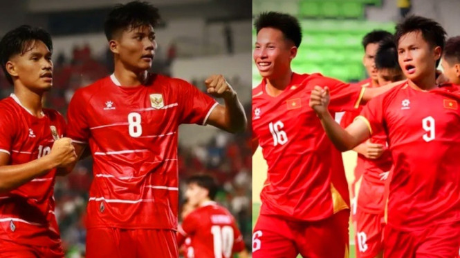 Timnas Indonesia U19 dan Vietnam U19 di Piala AFF U19 2026.