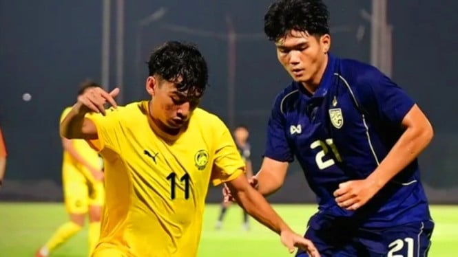 Thailand U19 vs Malaysia U19 di Piala AFF U19 2026.