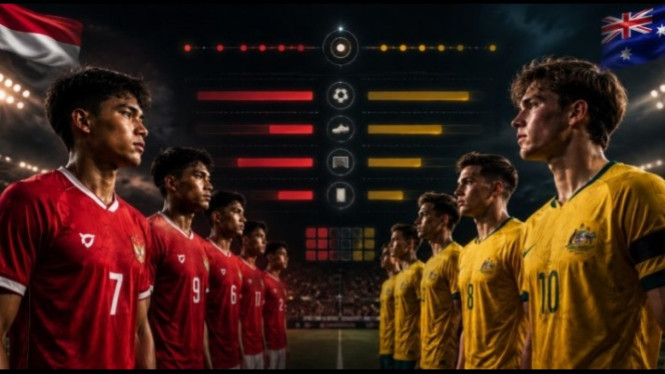 Potret ilustrasi Timnas Indonesia U-19 vs Australia