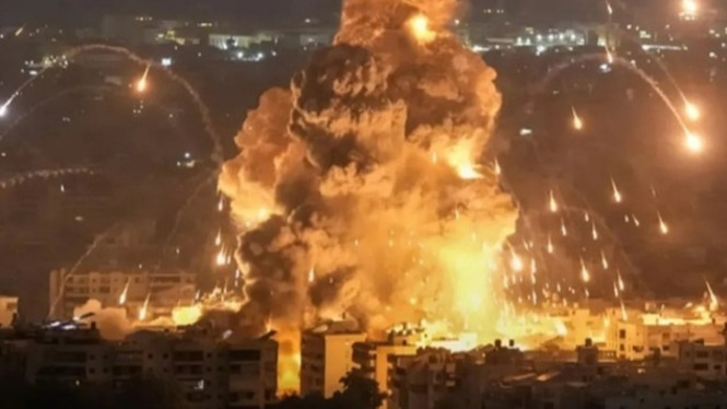 Serangan rudal Iran ke wilayah zionis Israel