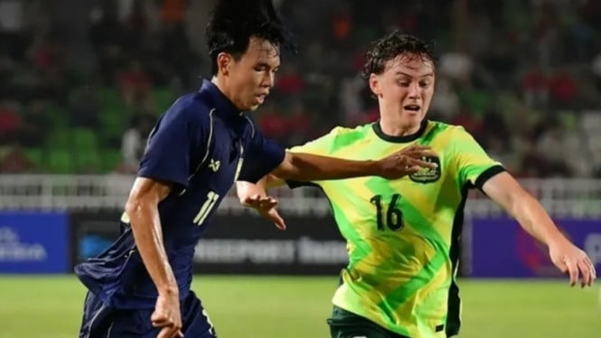 Thailand vs Australia di Final Piala AFF U19 2026.