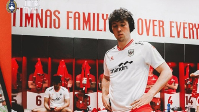 Pemain Timnas Indonesia, Ole Romeny bersiap hadapai laga berikutnya