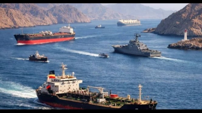 Potret ilustrasi Selat Hormuz