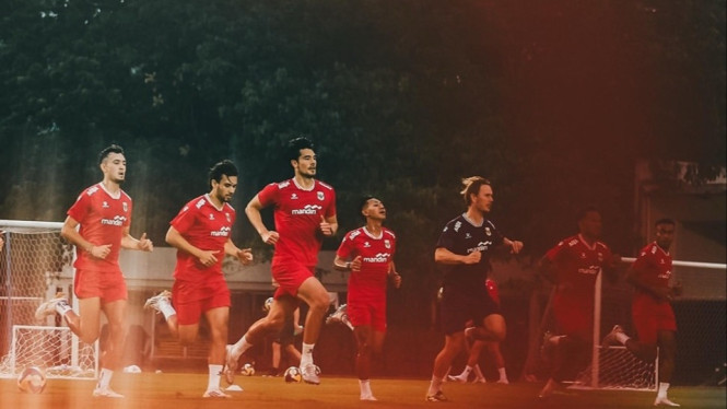 Ilustrasi skuad Timnas Indonesia mulai diperhitungkan jelang perhelatan Piala Asia 2027.