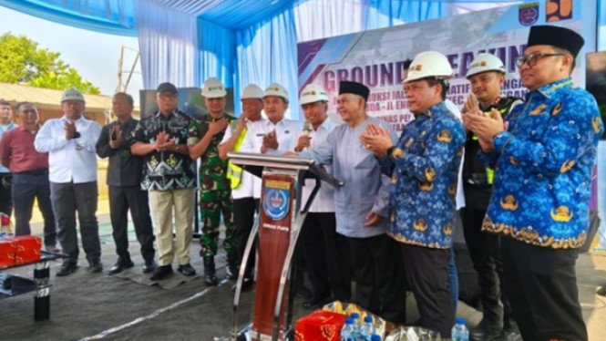 Proyek pelebaran jalan untuk atasi macet Sawangan Depok dimulai