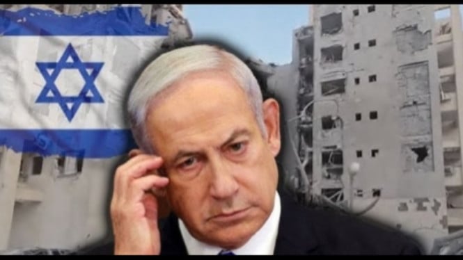 Potret ilustrasi Benjamin Netanyahu