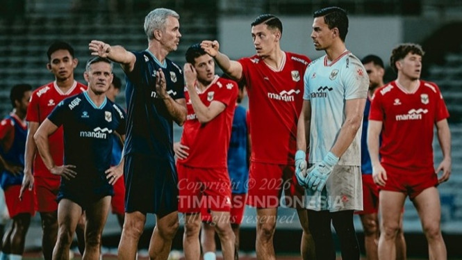 Potret pemain Timnas Indonesia.