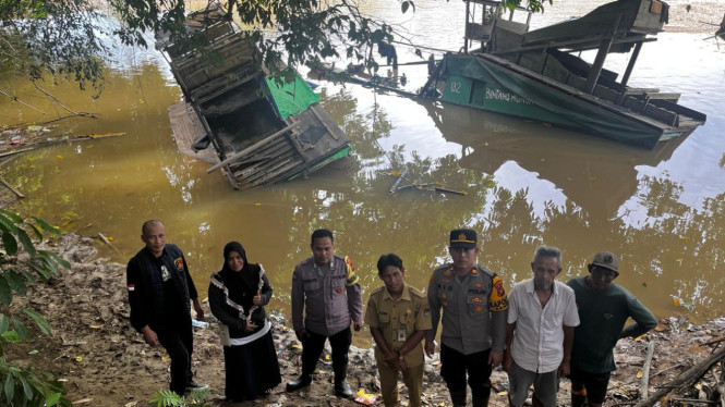 Polsek Sandai tertibkan PETI di aliran sungai Desa Sandai Kiri