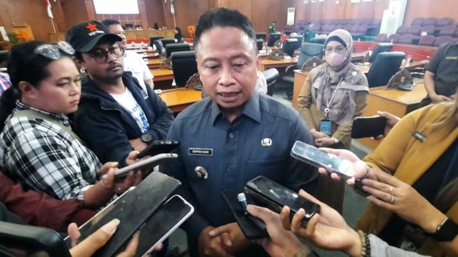 Wali Kota Depok Supian Suri menjelaskan kerja sama Pemkot dengan MSU Malaysia terkait kesehatan dan pendidikan, Senin (22/6/2026).