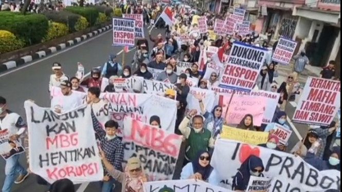 Ribuan warga Depok bergerak dukung MBG berlanjut