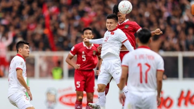 Potret Momen saat Vietnam vs Timnas Indonesia