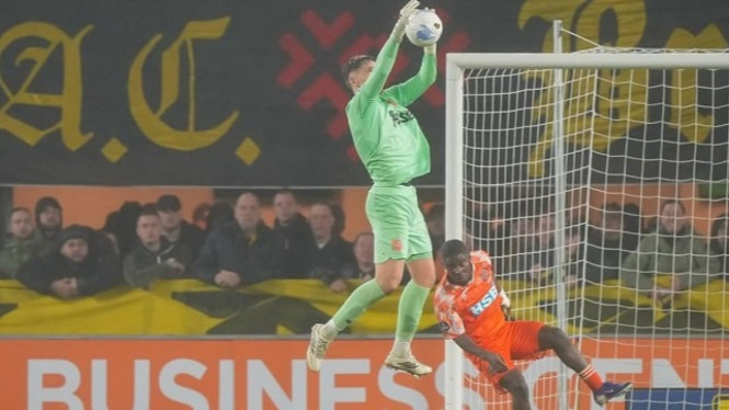 Kayne van Oevelen kiper jangkung yang berpeluang bela Timnas Indonesia