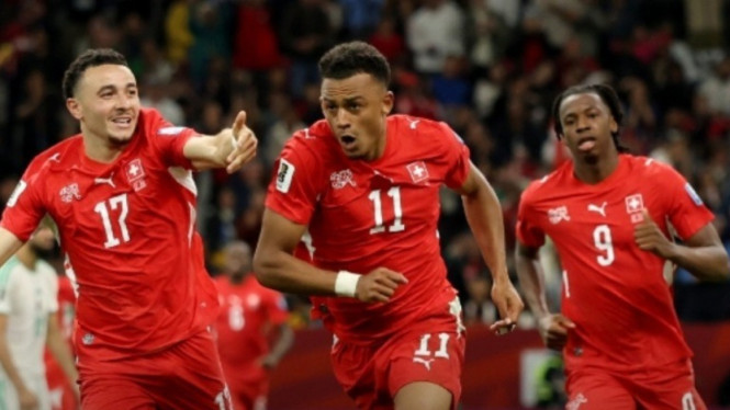 Swiss lolos ke babak 16 besar Piala Dunia 2026.