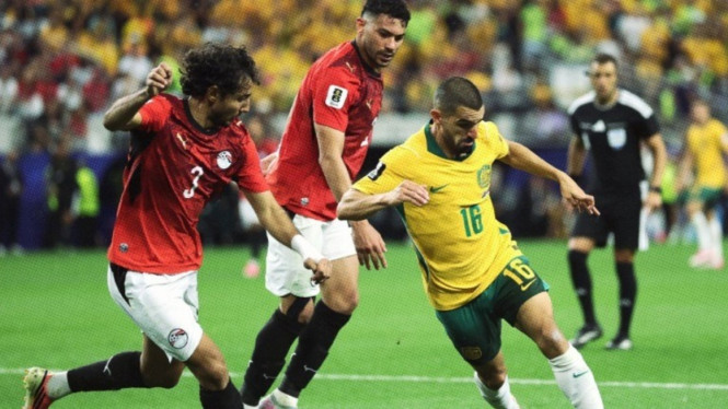 Mesir vs Australia di babak 32 besar Piala Dunia 2026.