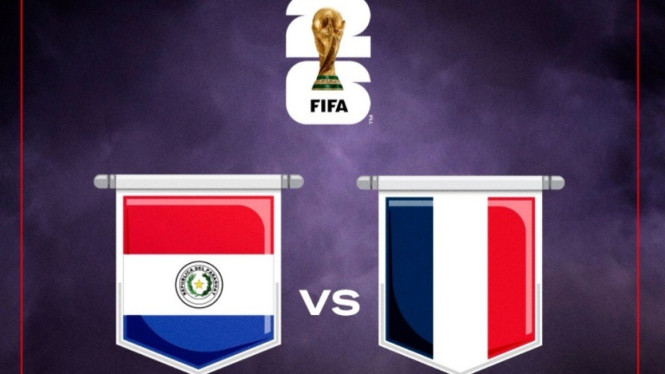 Paraguay vs Prancis di babak 32 besar Piala Dunia 2026.