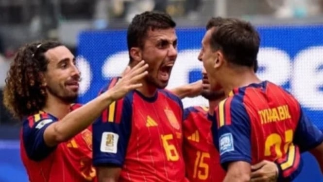 Potret Pemain Spanyol usai berhasil Lolos perempat final