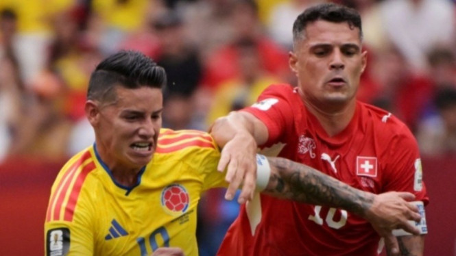 Swiss vs Kolombia di babak 16 besar Piala Dunia 2026.
