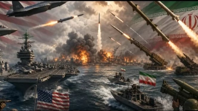 Potret ilustrasi Konflik AS -IRAN