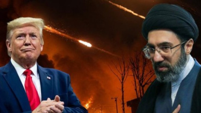 Potret ilustrasi Mojtaba Khamenei.