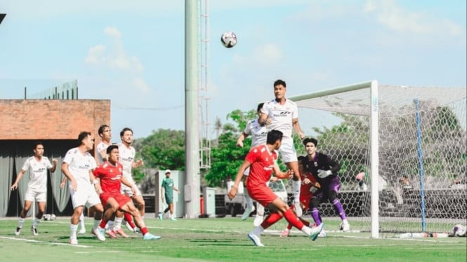 Skuad Timnas Indonesia saat menjalani pemusatan latihan.