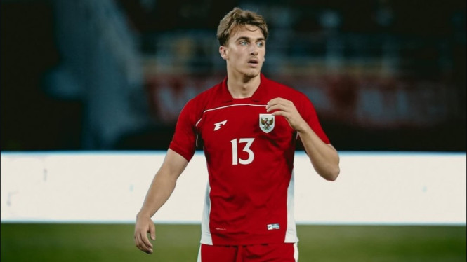 Pemain Timnas Indonesia Mauro Zijlstra.