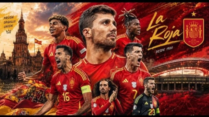 Potret ilustrasi Timnas Spanyol