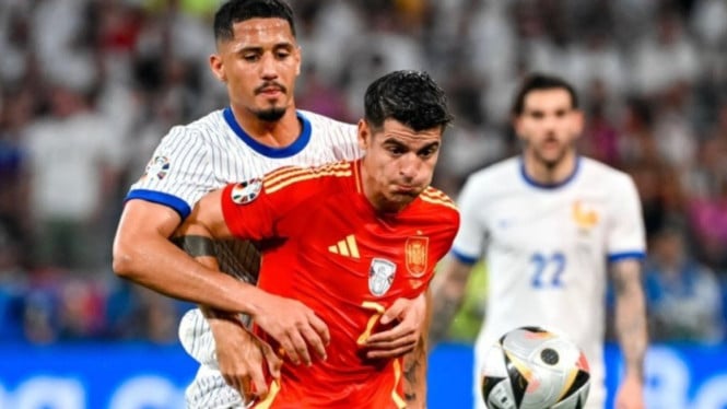 Laga Prancis vs Spanyol dalam laga internasional.