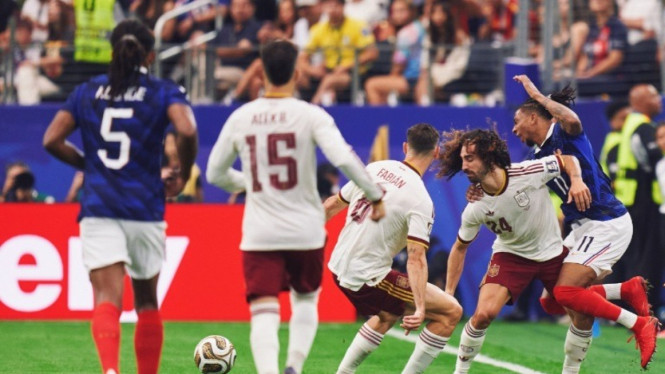 Prancis vs Spanyol di semifinal Piala Dunia 2026.