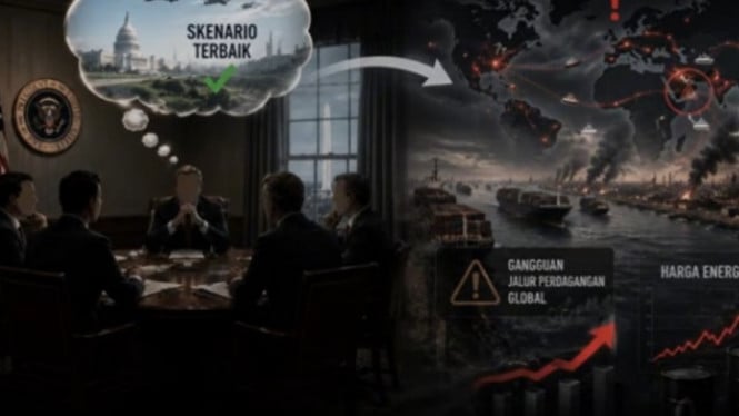 Ilustrasi skenario perang AS tak berkutik hadapi Iran