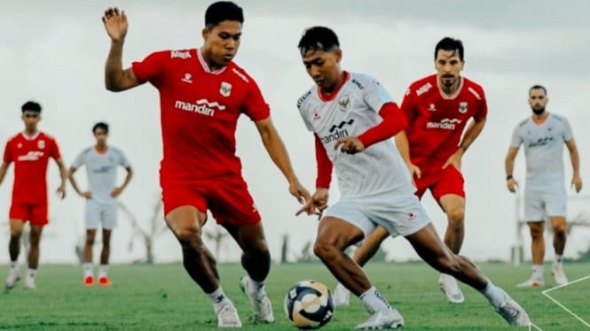 Sesi latihan Timnas Indonesia jelang Piala AFF 2026.