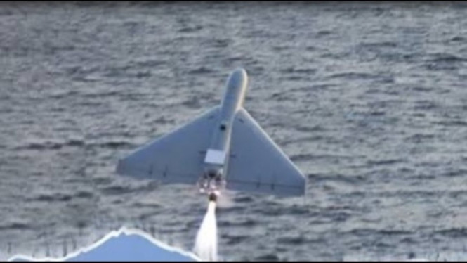 Potret penampakan Drone drone Shahed-136 Iran