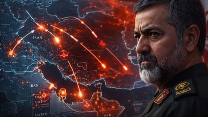 Ilustrasi pejabat militer Iran