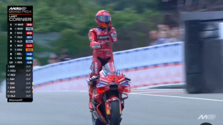 Marc Marquez Selebrasi Aura Farming Rayakan Kemenangan di MotoGP Jerman 2025